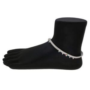 Silver Snake Chain Anklet pair img 0293